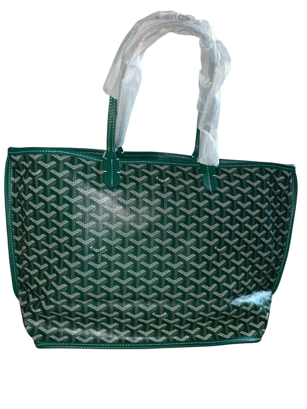 Green Patterned Reversible Tote Bag - Women Bags